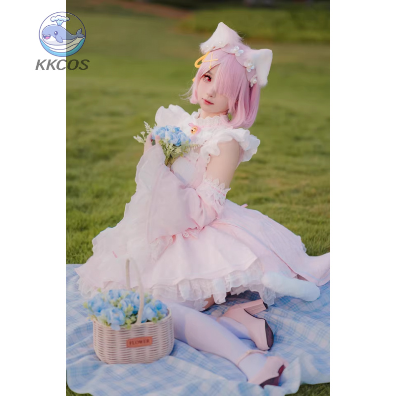 Anime Zero Cosplay - Re:ZERO - รีเซ็ตชีวิตในโลกต่างแดน ชุดคอสเพลย์รามเรม ชุดย้อนยุค ชุดนักเรียนน่ารัก