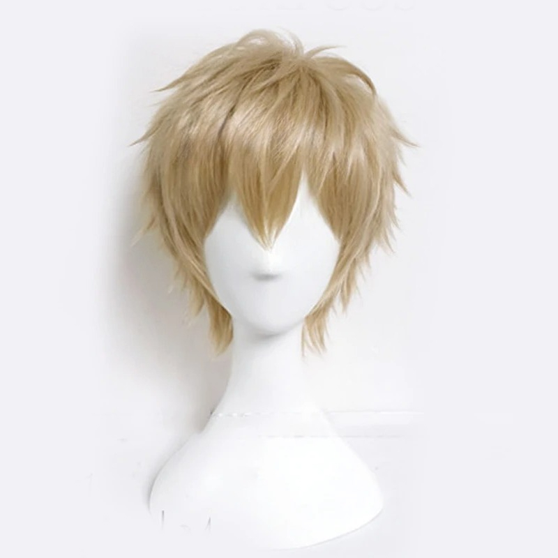Anime Cosplay One Punch Man - วันพันช์แมนอะนิเมะเจโน่ผมสั้นวิกผมคอสเพลย์เครื่องแต่งกายเส้นใยสังเคราะห์ทนความร้อนวิกผมผู้ชาย