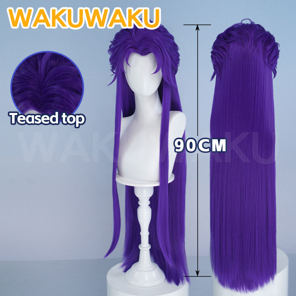 Anime Cosplay Long Hair - วิกผมคอสเพลย์ Jester สำหรับเกมส์คอสเพลย์ WakuWaku ผู้ชาย ยาว