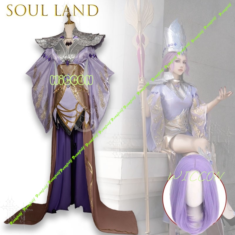 Anime Cosplay Photoshoot - อะนิเมะโซลแลนด์ บีบี ดงชุดคอสเพลย์ตัวละครสีม่วงสไตล์พระสันตะปาปาเครื่องแต่งกายสำหรับคอสเพลเยอร์คอนเวนชั่นปาร์ตี้ฮาโลวีนถ่ายภาพ