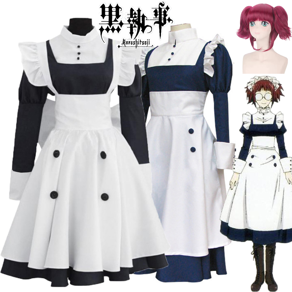Anime Cosplay Black Girl - ชุดเมย์ริน แม่บ้าน ปี 2025 สำหรับผู้หญิงและเด็กผู้หญิง ชุดคอสเพลย์ฮาโลวีน