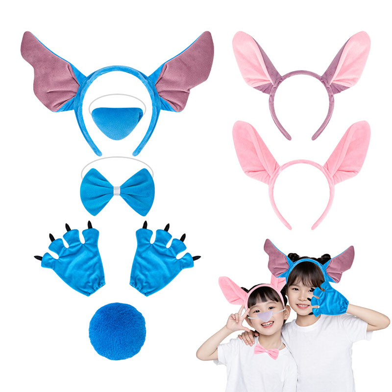 Cosplay Anime Pink Hair - ที่คาดผมลายการ์ตูนน่ารัก สีชมพู สีฟ้า อุปกรณ์เสริมผมอเนกประสงค์สำหรับเด็ก สำหรับคอสเพลย์ งานปาร์ตี้