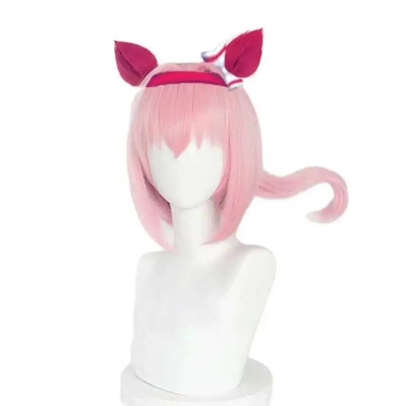 Cosplay Anime Pink Hair - Uma Musume Haru Urara คอสเพลย์วิกผม Uma