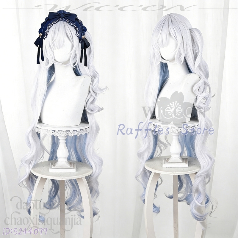 วิกผมยาวลอนสีเงิน-ฟ้าไล่เฉด สำ - Anime Cosplay Long Hair บทวิจารณ์และราคา