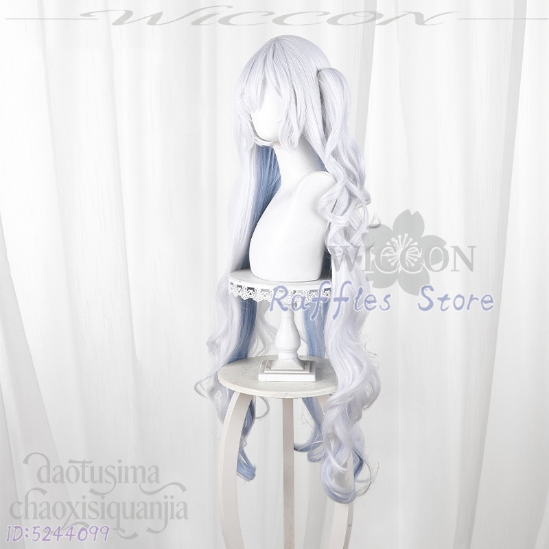 วิกผมยาวลอนสีเงิน-ฟ้าไล่เฉด สำ - Anime Cosplay Long Hair บทวิจารณ์และราคา