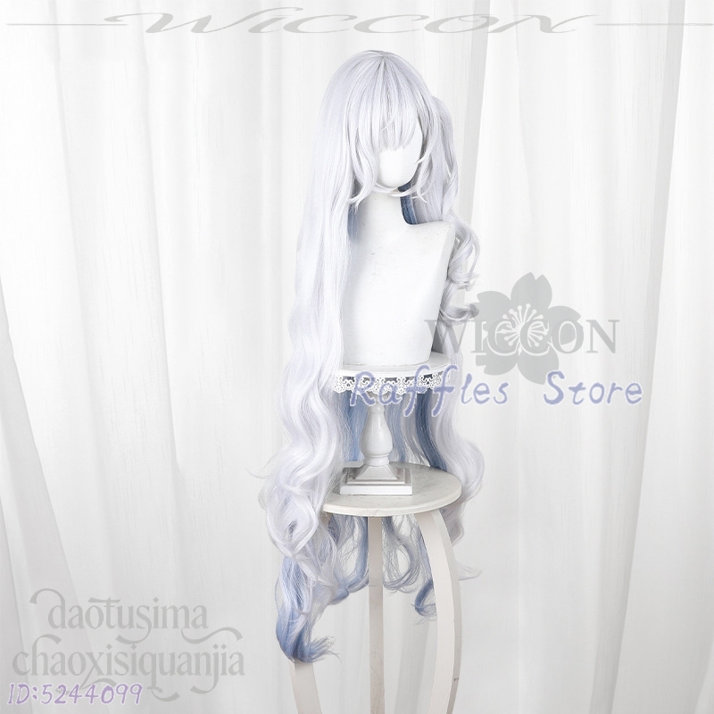 วิกผมยาวลอนสีเงิน-ฟ้าไล่เฉด สำ - Anime Cosplay Long Hair บทวิจารณ์และราคา