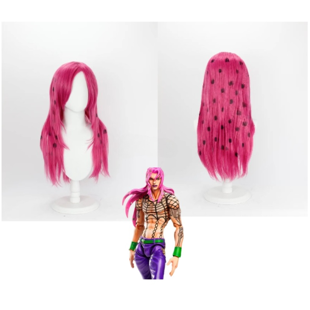 อะนิเมะ โจโจ้ เดียโวโล คอสเพลย - Cosplay Anime Pink Hair บทวิจารณ์และราคา
