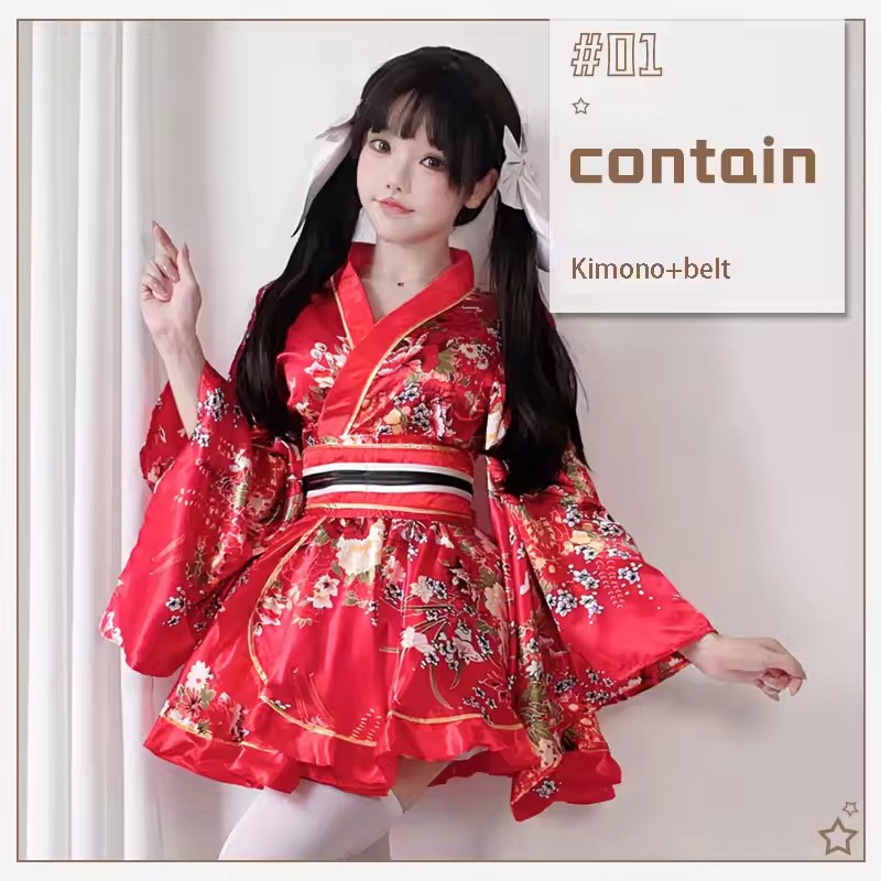 ชุดกิโมโนญี่ปุ่นดัดแปลงสำหรับผ - Anime Cosplay Japanese Girl บทวิจารณ์และราคา