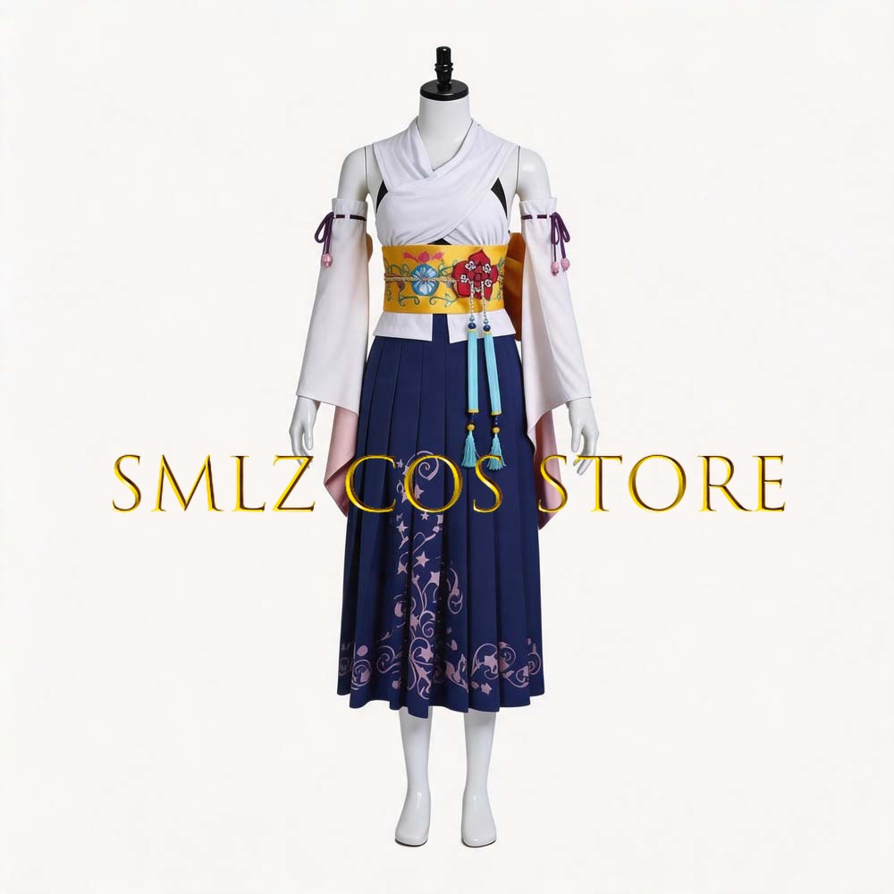 Smlz FFX ยูน่าคอสเพลย์อะนิเมะ  - Anime Cosplay Outfits For Women บทวิจารณ์และราคา