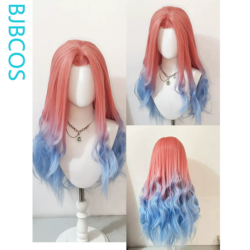 วิกผมที่จัดทรงแล้ว ‌ วิกคอสเพล - Cosplay Anime Pink Hair บทวิจารณ์และราคา