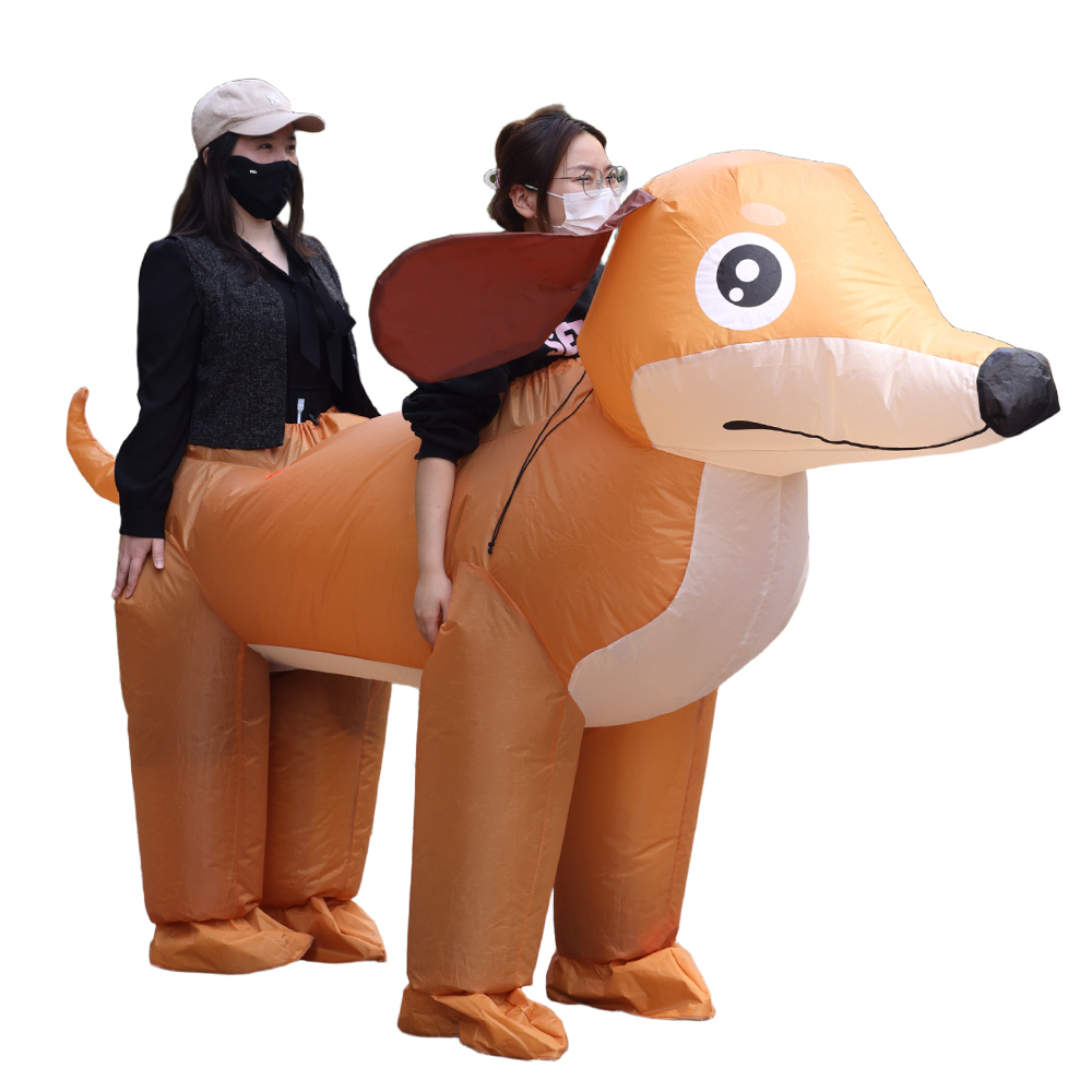 ชุดสูทเป่าลมรูปสุนัขคู่รักสำหร - Anime Cosplay Couple บทวิจารณ์และราคา