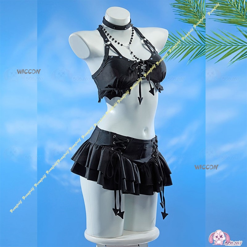 ชุดคอสเพลย์สาวเซ็กซี่ ชุดมิไห่ - Anime Cosplay Black Girl บทวิจารณ์และราคา