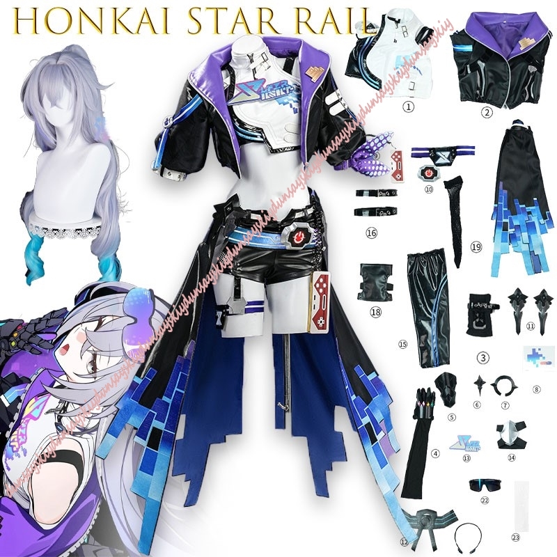 ชุดคอสเพลย์เกม Honkai: Star Ra - Anime Cosplay Japanese Girl บทวิจารณ์และราคา