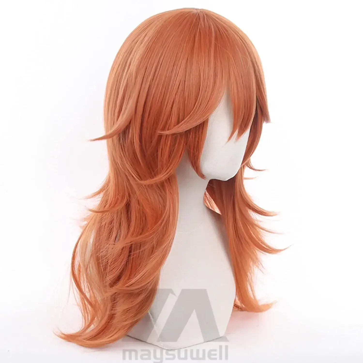 วิกผมคอสเพลย์สีน้ำตาลส้มยาวสำห - Chainsaw Man Cosplay บทวิจารณ์และราคา