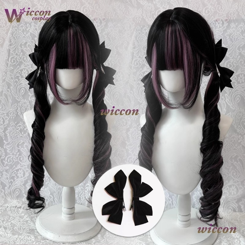 การ์ตูน ‌ วิกผมสีดำพร้อมวิกผมค - Cosplay Anime Pink Hair บทวิจารณ์และราคา