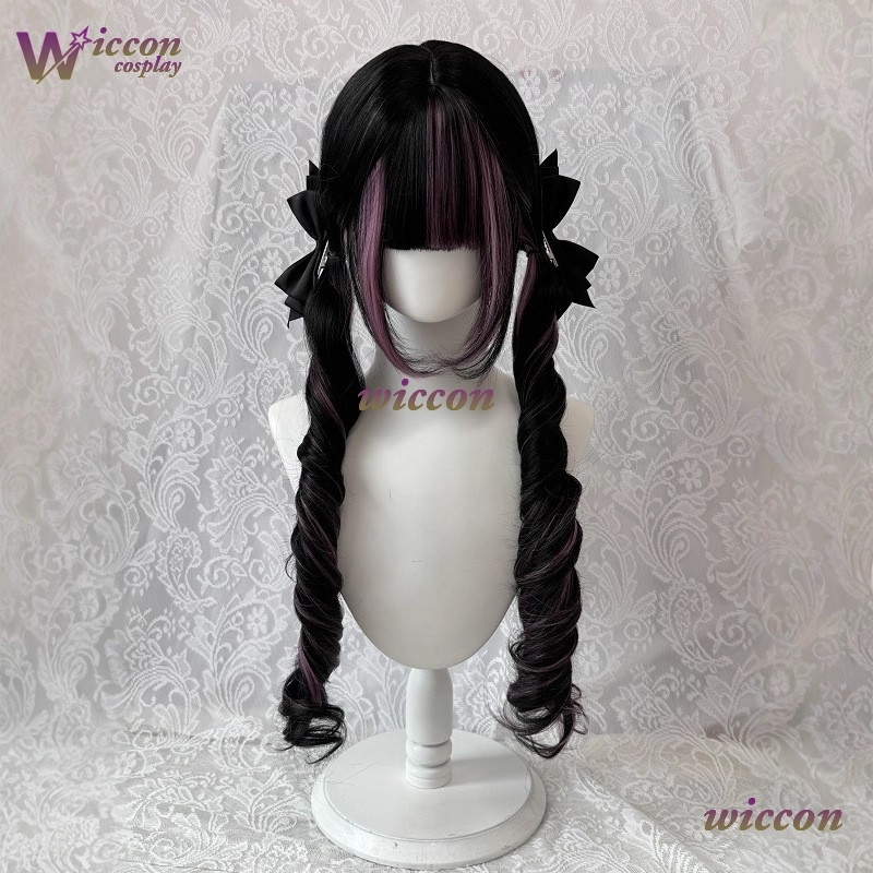 การ์ตูน ‌ วิกผมสีดำพร้อมวิกผมค - Cosplay Anime Pink Hair บทวิจารณ์และราคา